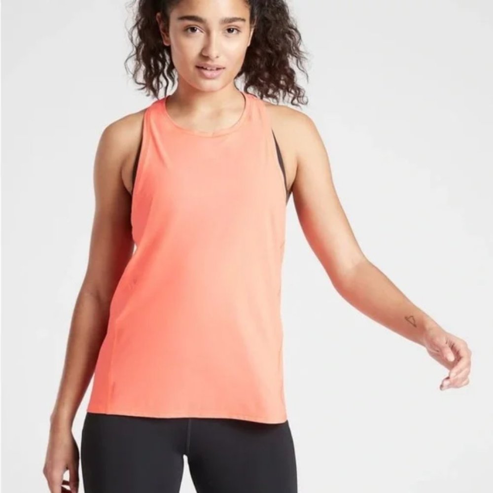 Athleta Women's Ultimate Train Tank Coral Volt Medium